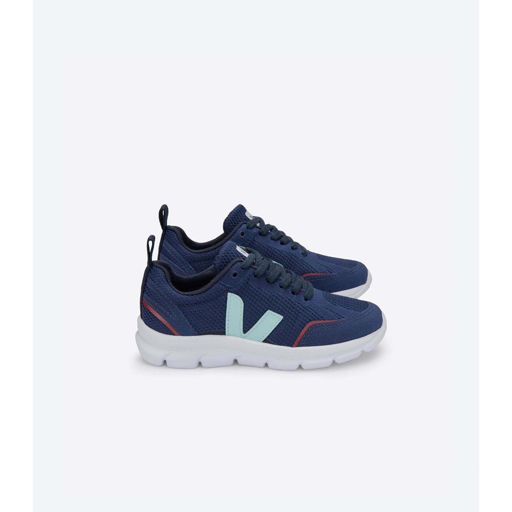 Veja CANARY B-MESH NAUTICO Kids\' Shoes Navy | NZ 766QMA